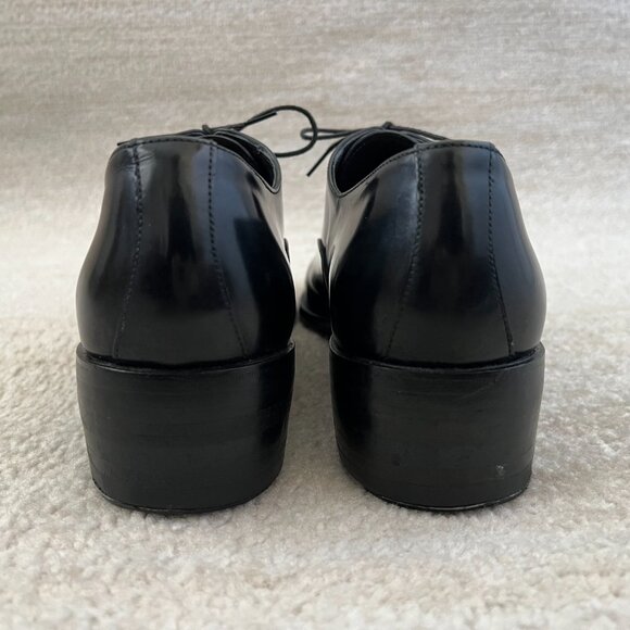 Bally Treny 1 Black Leather Cap Toe Oxford Dress Shoes 8.5 Made in Italy main image 9